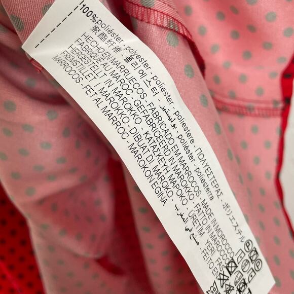 Zara Red Satin Polka Dot Open Back Mini Dress NWT Size Small - Picture 6 of 6